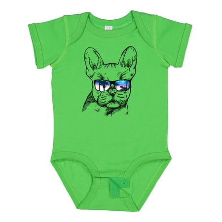 

Inktastic French Bulldog Portrait with Sunglasses Gift Baby Boy or Baby Girl Bodysuit