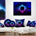 thumbnail image 4 of Designart Fractal Black Star - Contemporary Throw Pillow - 18x18, 4 of 5