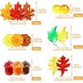 thumbnail image 2 of Naler Fall Vase Filler Bin Filler, Mini Acrylic Fall Table Scatter Fall Leaves Pine Cones Pumpkins for Crafts Vase Fillers Autumn Fall Thanksgiving Home Table Decorations Set, Counters for Kids,2.05", 2 of 6