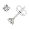 thumbnail image 2 of 1/3 Carat 4-Prong Diamond Stud Earringsin 14K White Gold, 2 of 6