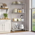 thumbnail image 4 of Seville Classics 4-Tier Commercial NSF Shelving, Chrome, 36" x 18" x 72", 4 of 4