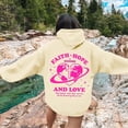 thumbnail image 2 of kamemir Oversized Sweatshirt for Women 2024 Graphic Hoodies for Women Cute Pullover Long Sleeve Sweatshirts Letter Printed Hooded Tops Fall Winter Clothes(Beige,XXL), 2 of 6