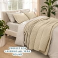 thumbnail image 3 of Bare Home Sand Diamond Stitched Quilt, Full/Queen - Hypoallergenic, 3 of 8