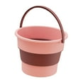 thumbnail image 4 of Cubo plegable con asa, fácil de limpiar, para limpieza del hogar. rosa, 4 of 9