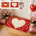 thumbnail image 7 of Moocorvic Valentines Day Bathroom Rugs, Love Non Slip Door Mat for Anniversary Wedding Home Kitchen Decor 16x24, 7 of 7