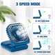 thumbnail image 3 of Ventilador de cuello colgante plegable * Ventilador mejorado [Tesoro de carga + Soporte] Azul Fokelyi WMZY-103-1, 3 of 7