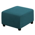 thumbnail image 1 of EIGTHTAIL Square Ottoman Cover Soft  Stretch Jacquard Ottoman Slipcovers Waterproof Non Slip Footstool Protect With Elastic Bottom Machine Washable-Primary color, 1 of 7