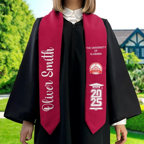 Personalized Graduation 2025 Stoles, Custom Class Of 2025 Stoles, Your High School Grad Sash, Any University Grad Stoles Sash
