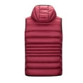 thumbnail image 4 of Christmas Clearance! ZVNAΖH Men's Puffer Vest Removable Hooded Vest Outdoor Winter Vest Light Weight Sleeveless Zip Up Jacket, 4 of 8