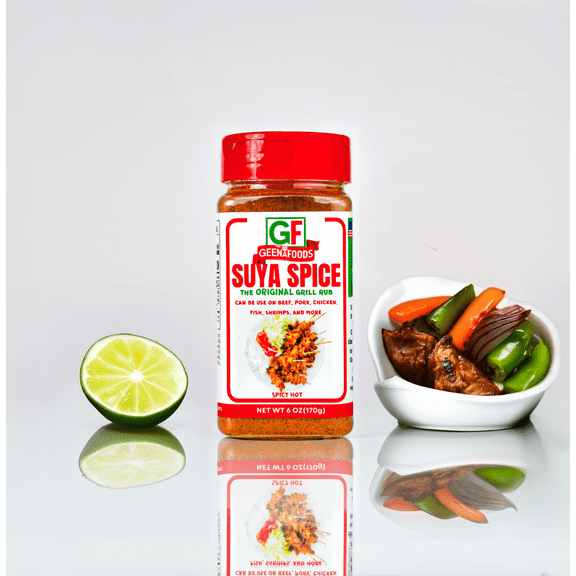 Geenafoods Suya Pepper, African( Nigerian & Ghanaian)-Inspired Seasoning Pepper Blend for Beef and Steak Grilling . HerbMix with a Unique Spicy Sweet Flavor for seasoning Your  Chicken , Meat, BBQ,