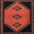 thumbnail image 1 of Ahgly Company Indoor Square Traditional Deep Red Southwestern Area Rugs, 7' Square, 1 of 6