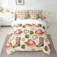 thumbnail image 2 of Erosebridal Comforters King Size Set with Sheets Howdy Bedding,7 Pieces Bed in a Bag King Western Farmhouse Bedding Sets with Comforter,Sheets,Pillowcases, 2 of 5
