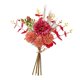 thumbnail image 3 of Ramo de flores artificiales, arreglos florales, plantas artificiales rústicas, centros de mesa para el hogar, fiesta de verano, decoración de boda Rojo, 3 of 8