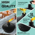 thumbnail image 2 of Paquete de 6 linternas de mesa de metal ZSPENG, 670 ml, citronela, 2 of 7