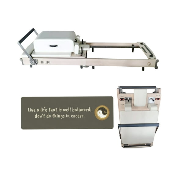 Nano Advanced - White Cherry Wood Pilates Reformer By PersonalHour