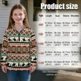 thumbnail image 7 of Uorisanigo Oversized Girls Half Zip Pullover Sweatshirt Kids Western Horse Tribal Aztec Long Sleeve Pullover Top for Sports and Daily Wear Fall Kids Jackets Hoodies Outerwear, 7 of 7