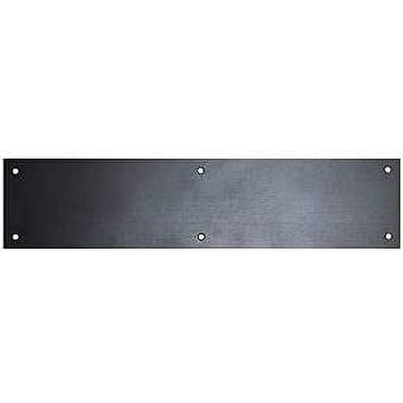 

Metal Aluminum Kick Plate 3/64-inch Thick Choose The Height and Width for Your Door (Black 8 X 34 )