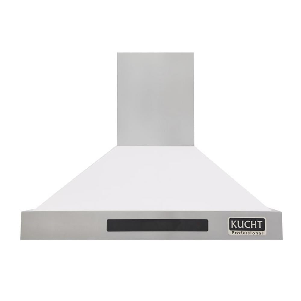 Kucht Professional 36" Stainless Steel Wall Mounted Range Hood in White