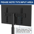 FITUEYES Universal TV Stand Base with Swivel Mount Height Adjustable