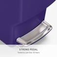 thumbnail image 3 of simplehuman Kitchen Trash Can, 10.6 Gallon Plastic Step Garbage Bin with Secure Slide Lock Lid, Indigo, 3 of 6