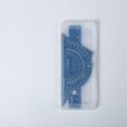thumbnail image 5 of (Azul) Regla cuadrada transportadora, escuadra escolar, con estuche de almacenamiento, juego de matemáticas de aleación de aluminio, 5 of 5