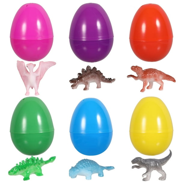 12 huevos de dinosaurio de Pascua, juguete creativo para niños, regalo sorpresa de Pascua.