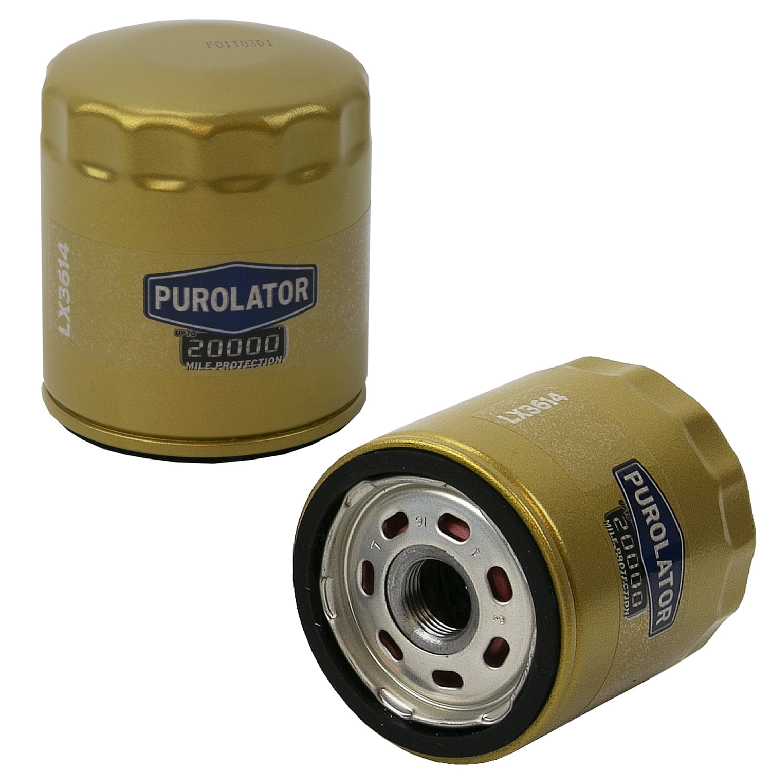 (2 pack) Purolator LX3614 Purolator 20K Oil Filter with 20,000 Mile Protection for Select Mazda, Ford, Audi, BMW and more