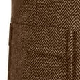 thumbnail image 5 of Mens Casual Vests Herringbone Tweed Waistcoat Vintage V-Neck Retro Wedding Travel Workwear Vest With Pockets, 5 of 5