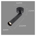 thumbnail image 2 of Industrial 8°/15°/24° Narrow Beam Ceiling Spotlights, 3W 5W Surface Mount Pin Spot Light For Jewelry Museum Gallary Picture Light
--------
,Adjustable Lighting Angle, 2 of 8