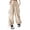 *Beige, variant on Women's Y2K Parachute Cargo Pants,Adjustable Jogger Trousers For Women,Ladies Wide Leg Streetwear with Pockets,Black,S-3XL