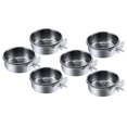 thumbnail image 1 of Copa alimentadora de aves de 3 piezas, taza alimentadora de loro de acero inoxidable, cuenco de comida S Afortunado Sencillez, 1 of 4