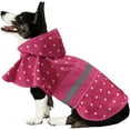 thumbnail image 2 of Fashion Pet Polka Dot Dog Raincoat Pink, 2 of 2