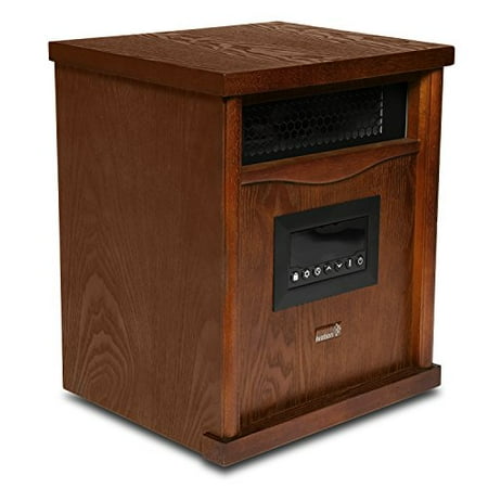 heater infrared thermostat timer quartz element remote filter electric control mini digital watt ivation 1500 portable space oak cherry