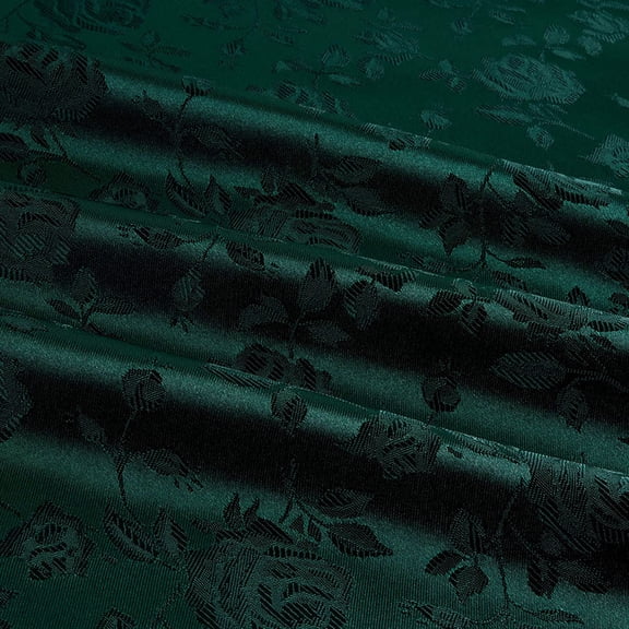 Satin Brocade Jacquard Fabric-Hunter,