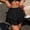 *Black, variant on Women's High Waist Tiered Ruffle A Line Mini Skirt,Casual Summer Flowy Skirt Khaki,Women's Plus XXL