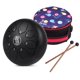 thumbnail image 3 of Tambor de Lengüetas de Acero de 6 Pulgadas en C, 8 Tonos, Ajustable, Color Negro Espacial, Incluye Baquetas, Funda, Partitura y Más – Ideal para Meditación y Música, 3 of 7