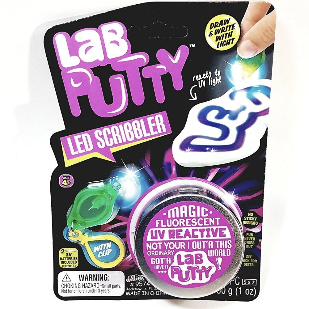 Lab Putty LED Scribbler Magic Fluorescent UV Reactive Mini Putty w