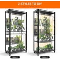 thumbnail image 6 of Indoor Greenhouse Cabinet with Pegboard, Indoor Greenhouse with 4 Pack 96W Full Spectrum Grow Light for Indoor Plant, Foliage Plants, 29.5"x13.8"x59", 6 of 17