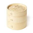 thumbnail image 1 of Vaporera de madera de bambú Wdftyju Kitchen Steamer L, 1 of 6