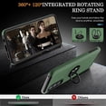 thumbnail image 4 of for Moto G Stylus 5G 2022 Case with HD Screen Protector, [Military Grade] Shockproof Protection Case with 360° Magnetic Built-in Ring Holder Kickstand Case for Moto G Stylus 5G 2022, Green, 4 of 15