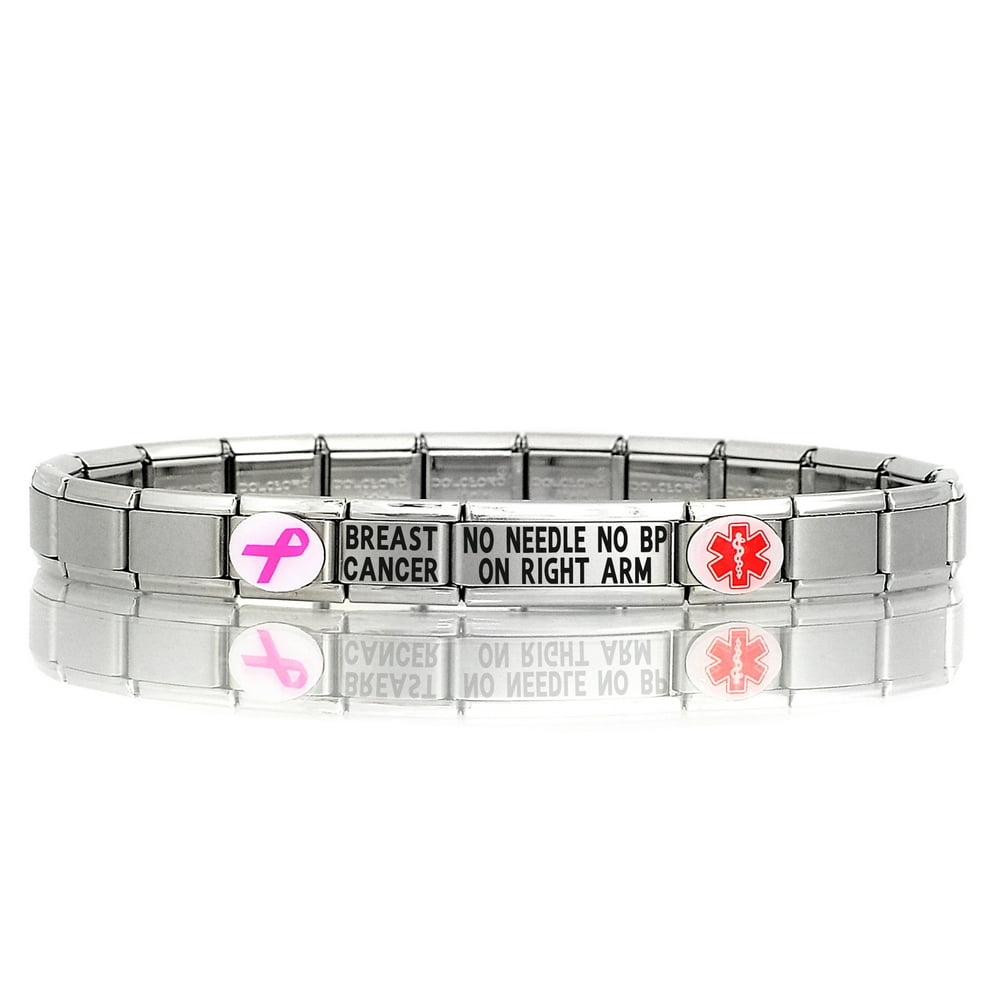 Dolceoro Modular Charm Medical Alert ID Bracelet Jewelry "METFORMIN