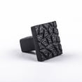 thumbnail image 6 of Cobble Stone style Kitchen Cabinet Hardware Square Iron Kitchen Cabinet Knob 1.14" Black Rust Resistant Black Powder Coat Iron Vintage Drawer Knob Renovators Supply, 6 of 8