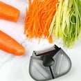 thumbnail image 4 of ACDANC Multifunctional Vegetable Peeler,3 in 1 Julienne Peeler Potato Peelers for Kitchen,Vegetable Slicer,Potato,Pear,Tomato,Cucumber,3 Stainless Sharp Blades,Black, 4 of 7