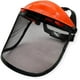 thumbnail image 1 of Casco de seguridad con visera protectora de malla de cara completa para jardín, Color Naranja, 1 of 2