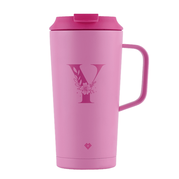 Termo Café LuckyLy iniciales Nelly rosa 500ML