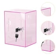 thumbnail image 6 of WeiLaiKeQi Acrylic Money Saving Box Lockable Removable Piggy Bank for Teens Kids Office pink, 6 of 9