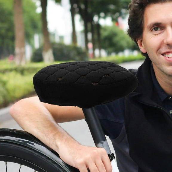 Raindrops Universal Black Motorcycle Seat Cover Thick Plush Cushion Comfortable Winter Riding Accessory