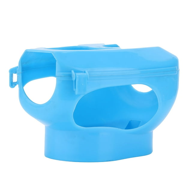 Distributeurs de Médicaments de Course, Installation Facile Aide à Nourrir Distributeur Fixe Pratique Sûr Injection pour Perroquets Moineaux Blanc, Bleu