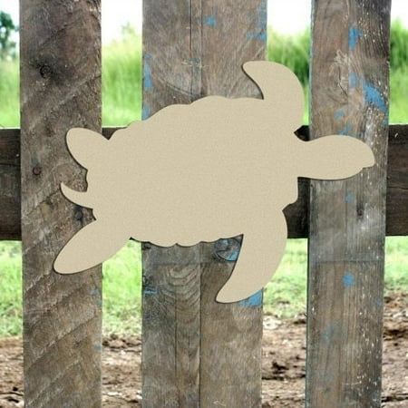 Sea Turtle Shape - Sea Turtle Unfinished Cutout, Wooden Shape, Paintable Wooden MDF