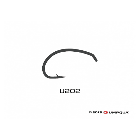 Fly Fishing Hooks - Umpqua U-Series U202 Nymph Curved Tying Hooks 50-pack - Fly Fishing